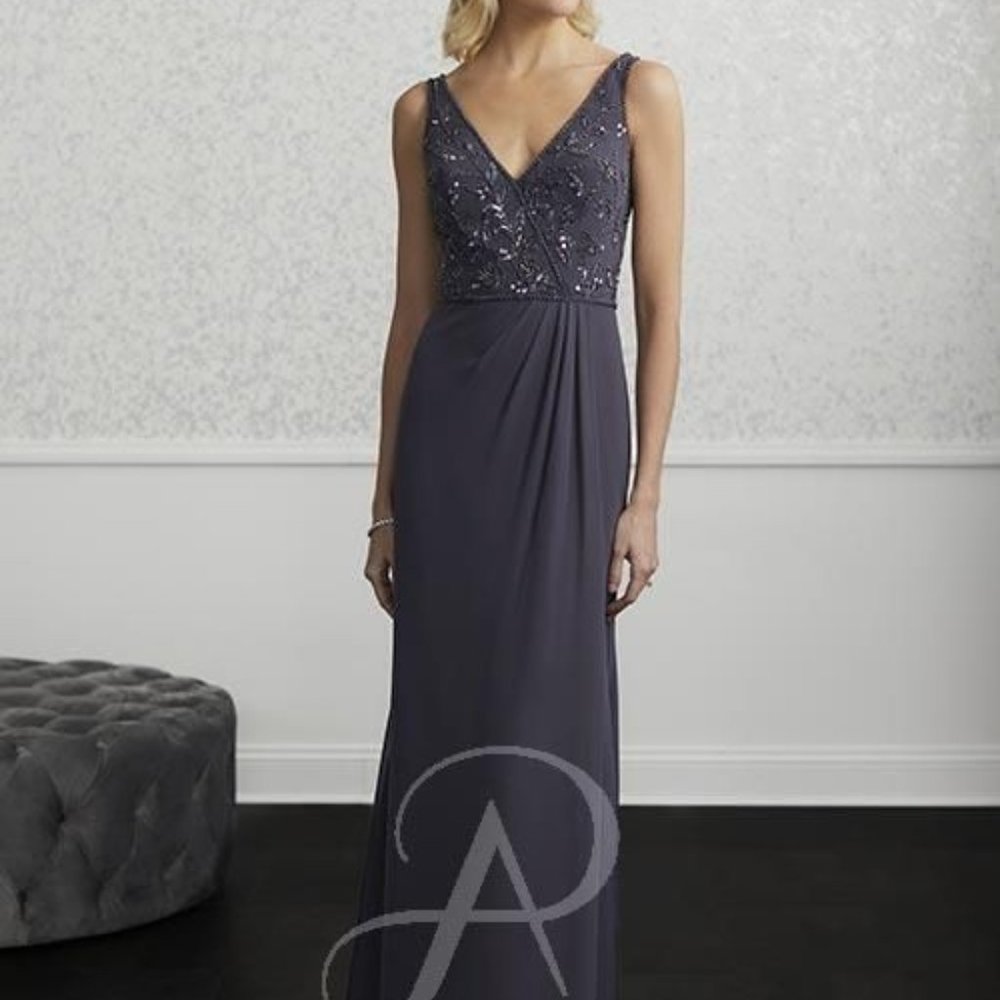 Adrianne Papell Platinum Gown